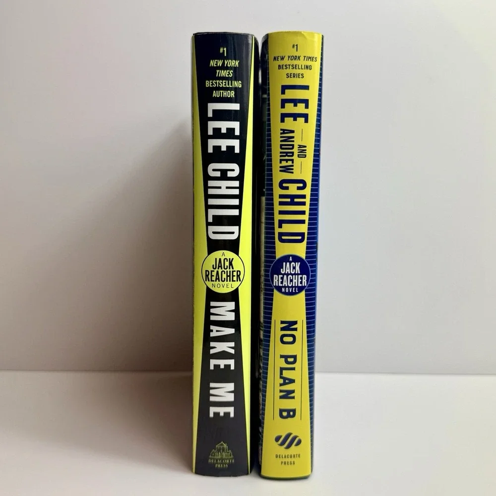 Lee Child Jack Reacher 2 Hardcover Book Lot Make Me No Plan B 1st Edition